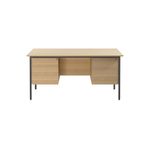 Modara Desk 2/3Drw Fxd Ped 1500 Oak