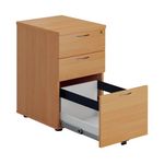 First 3Drw Under Desk Pedestal Beech