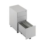 First 3 Drw Under Desk Pedestal Slv