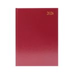 Desk Diary Wtv A4 Burgundy 2026