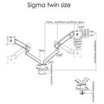 Spring Double Monitor Arm