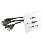 Lindy Multi Av Faceplate White