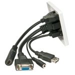 Lindy Multi Av Faceplate White