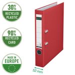 Leitz 180 Lach File 50Mm A4 Red Pk10