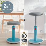 Leitz Ergo Cosy Sit/Stand Stool Blu