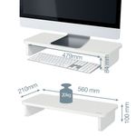 Leitz Ergo Monitor Stand White