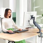 Leitz Ergo Single Monitor Arm Dgrey