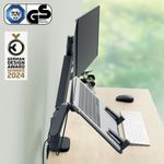 Leitz Ergo Dual Mon/Laptop Arm Dgry