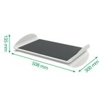 Leitz Ergo Adj Footrest Light Grey
