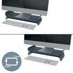 Leitz Ergo Monitor Stand Dark Grey