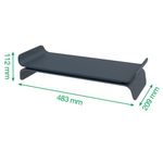 Leitz Ergo Monitor Stand Dark Grey