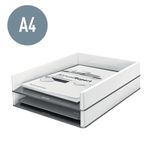 Leitz Wow Letter Tray Duo Col Wht/Rd