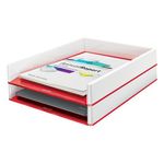 Leitz Wow Letter Tray Duo Col Wht/Rd