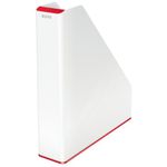 Leitz Wow Mag File Duo Colour Wht/Rd