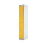 Two Compartment Locker 300 Yellow