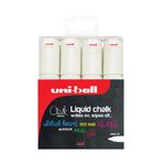 Uni-Ball Pwe-8K Chlkmrkr Brd Wht Pk4