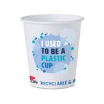 Mycafe Eco Paper Cup 7Oz Blu Pk100