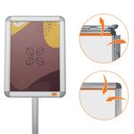 Nobo Premplus A4 Poster Stand Snap