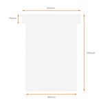 Nobo T-Card Size 3 White Pk100