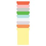 Nobo T-Card Size 3 Yellow Pk100