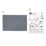 Nobo Essence Felt Brd 1800X1200 Grey