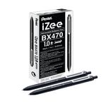 Pentel Izee R Blpt Pen 1.0 Blk Pk12