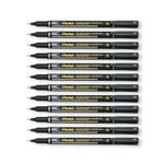 Perm Marker Super Fine Black Pk12