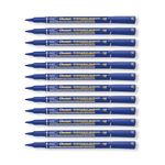 Perm Marker Fine Blue Pk12