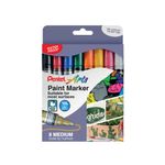 Pentel Paint Mrkr Med Bull Ast Pk8