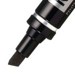 Pentel N60 Chsl Tip Marker Blk Pk12