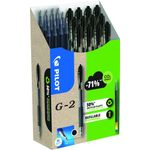 Pilot G-2 Rball 12Pen/12Refil Bk P24