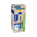 Pilot G-2 Rball 12Pen/12Refil Bl P24