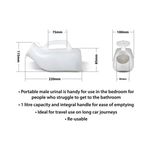 Aidapt Male Urinal 1L White