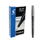 Pilot Fineliner Pen Black Pk12