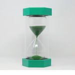 Sand Timer 1 Minute Green/Clear