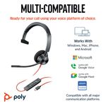 Poly Blackwire 3310 Usb-C/A Hset