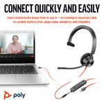 Poly Blackwire 3315 Ms Usb-C/A Hset