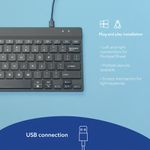 R-Go Compact Break Keyboard Black