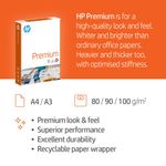 Hp Premium Paper A3 80Gsm Pk1500