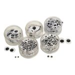Wiggly Eyes Pack Black/White Pk560