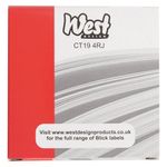 Blick 19Mm Diameter White Labels