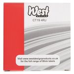 Blick Disp S/A Label 19Mm Red Pk1280