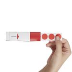 Blick Disp S/A Label 19Mm Red Pk1280