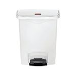 Rubbermaid Slimjim Pedal Bin 30L Wht