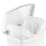 Rubbermaid Slimjim Pedal Bin 30L Wht