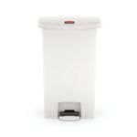 Rubbermaid Slimjim Pedal Bin 50L Wht