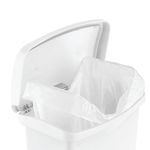 Rubbermaid Slimjim Pedal Bin 50L Wht