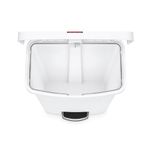 Rubbermaid Slimjim Pedal Bin 50L Wht