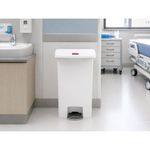 Rubbermaid Slimjim Pedal Bin 50L Wht
