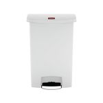 Slim Jim Pedal Bin Resin 90L White